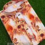 খয়রি কালার পান পাতা প্রিন্ট -502