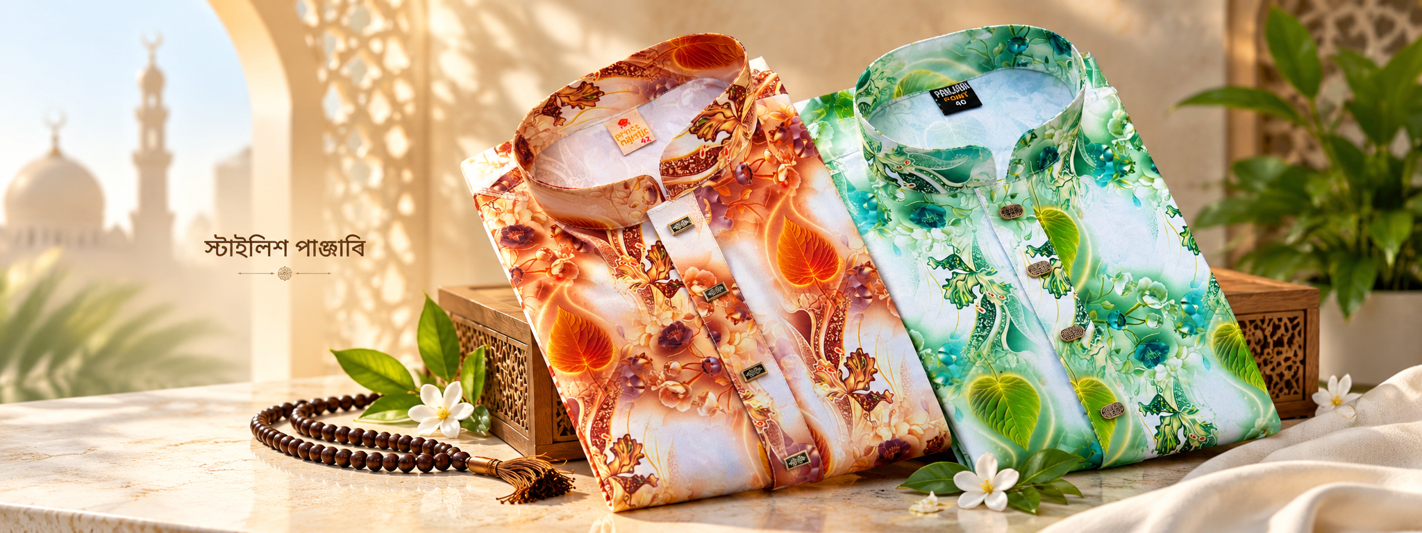 Premium Panjabi Collection in Warm Tones
